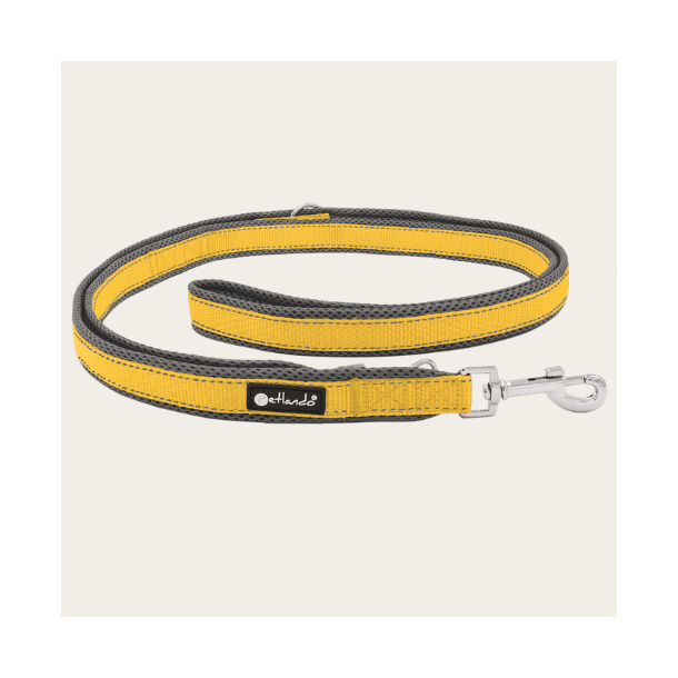 Petlando Outdoor Justerbar Hundesnor - Gul/gr