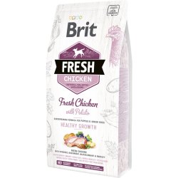 Brit Fresh Puppy Healthy Growth Trfoder, Kylling &amp; Kartoffel