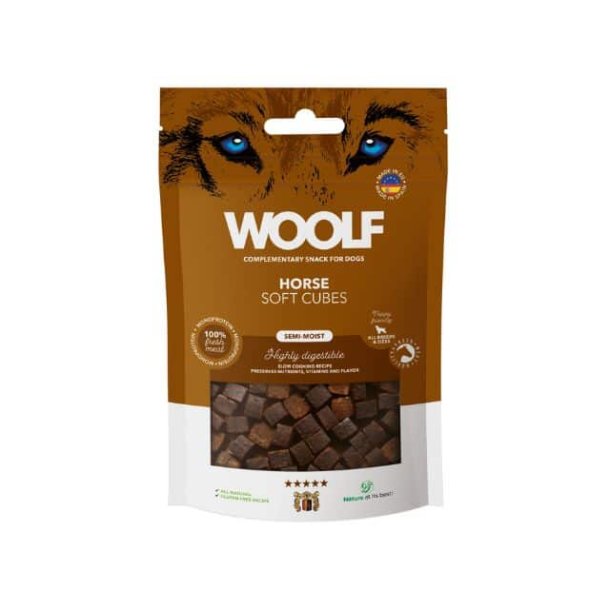 Woolf Soft Cubes Horse, 100g