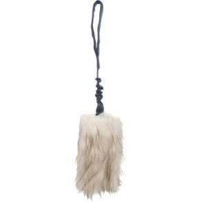 Faux fur Chaser - Hvid, 55X12X4CM