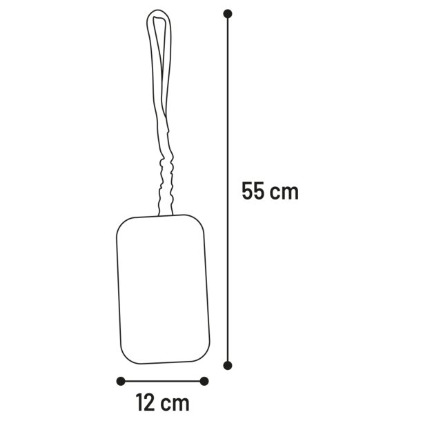 Faux fur Chaser - Hvid, 55X12X4CM