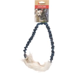 Faux Fur Tug Ring - Hvid, 25X25X7CM