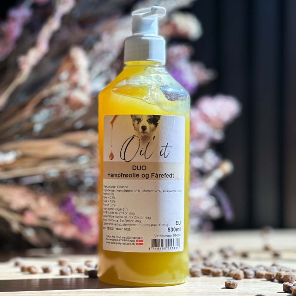 Oil'it - DUO Hampfr�olie + F�refedt, 500 ml