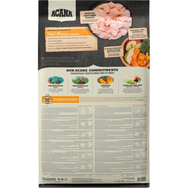 ACANA Highest Protein - Dog Wild Prairie, Kylling, Kalkun og Fisk