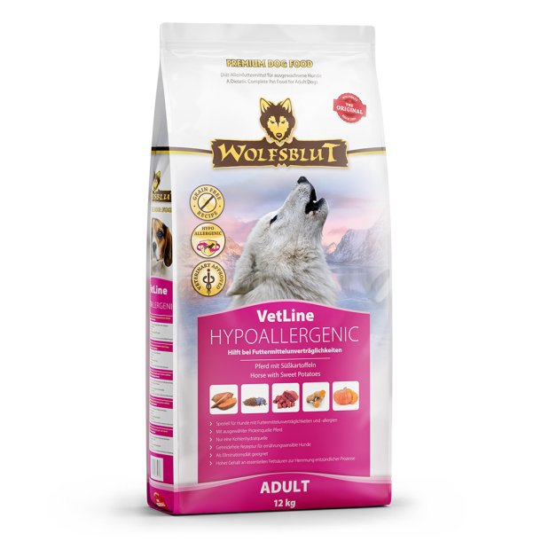 Wolfsblut Vetline - Hypoallergenic trfoder 12 kilo