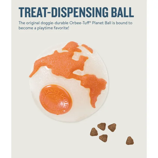 Planet Dog OrbeeBall &#150; Hvid/Orange