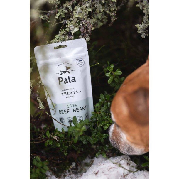 PALA TREATS 100% Oksehjerte 100g