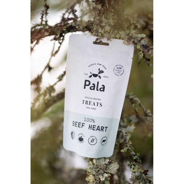 PALA TREATS 100% Oksehjerte 100g