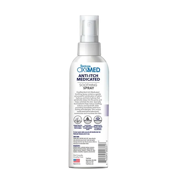 Tropiclean - Oxy-med Anti-itch Spray, 236ml 
