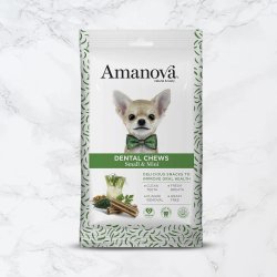 Amanova - 7 x Dental Chews - Tandpleje til sm� &amp; mini hunde - 110 g