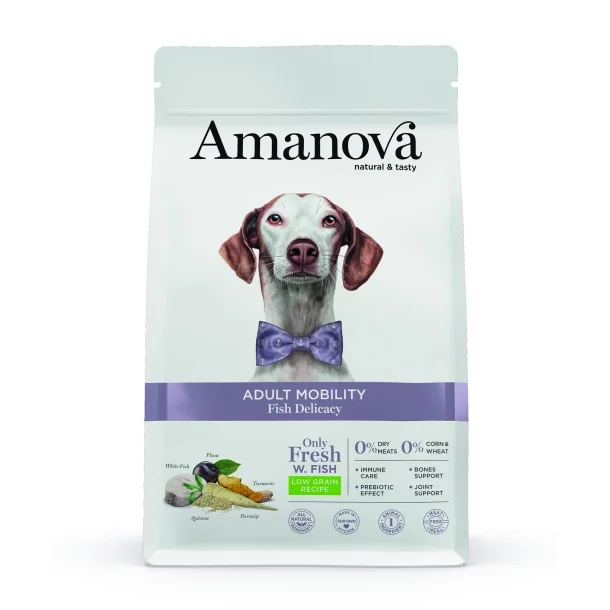  Amanova - Delikat Fisk, Hundefoder med mobilitetsst�tte