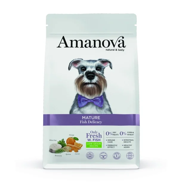 Amanova - Delikat Fisk, Senior hundefoder