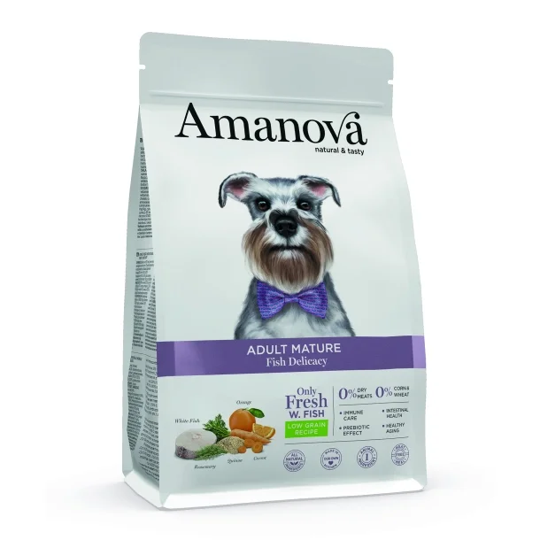 Amanova - Delikat Fisk, Senior hundefoder
