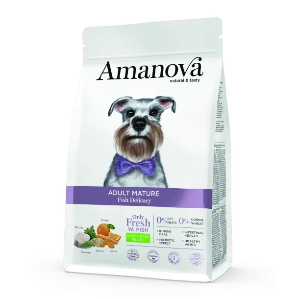 Amanova - Delikat Fisk, Senior hundefoder
