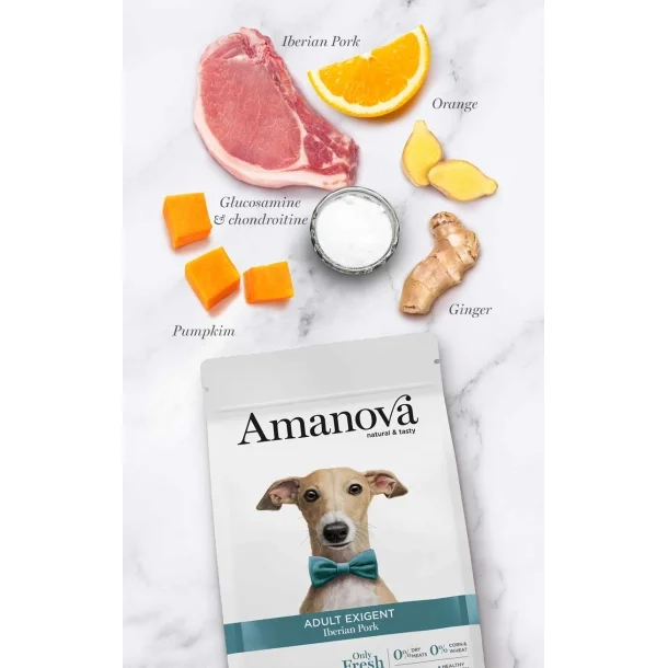  Amanova -  Iberico Gris, Kornfrit voksen hundefoder