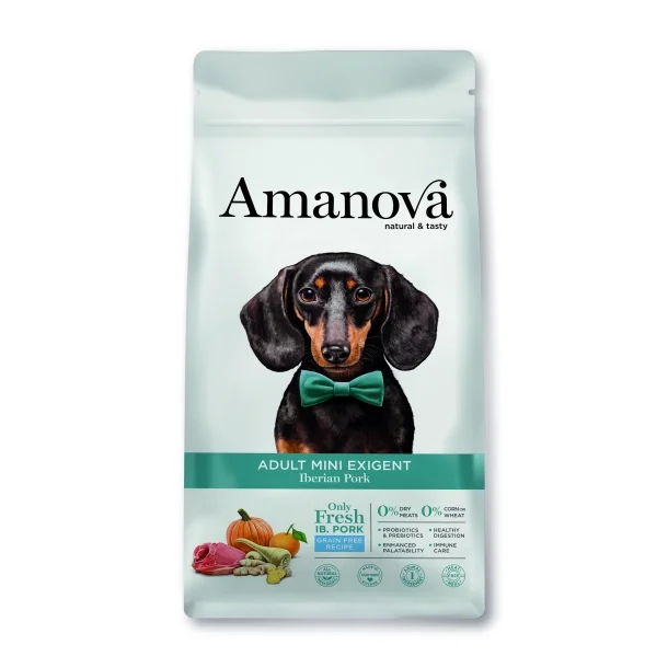 Amanova - Iberico Gris, Kornfrit voksen hundefoder til sm� hunde