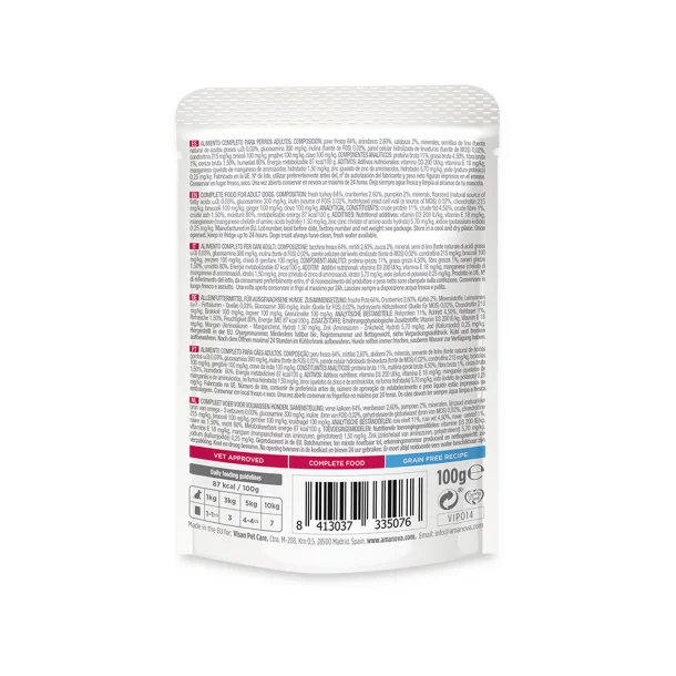 Amanova - L�kker Kalkun, Kornfrit v�dfoder til voksne hunde