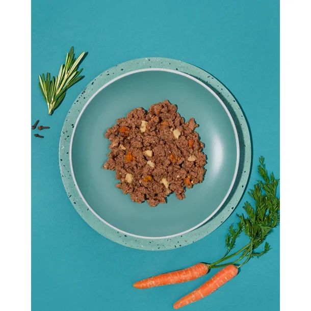 Amanova - Saftig Okse, Kornfrit v�dfoder til voksne hunde 