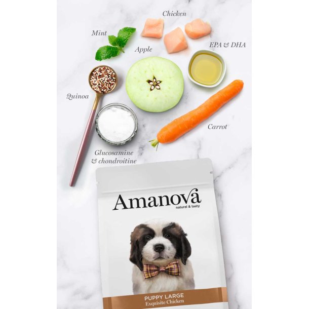 Amanova - Uds�gt Kylling, Hvalpefoder til store hunde