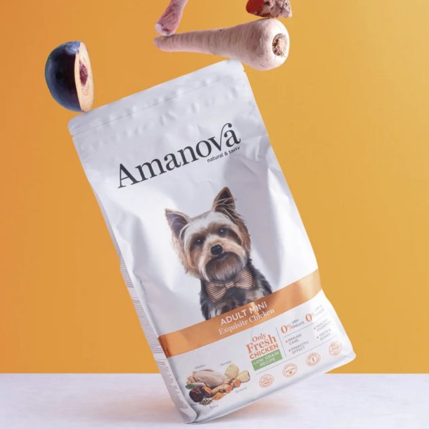 Amanova - Uds�gt Kylling, Voksen hundefoder til sm� hunde