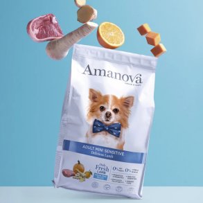 Amanova - Velsmagende Lam, Kornfrit voksen hundefoder til sm� hunde