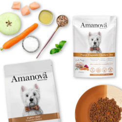 Hvalpefoder pakke til sm� hunde, Uds�gt kylling