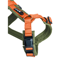 Petlando - Y-Comfort Magnetech Hundesele, Army/Orange