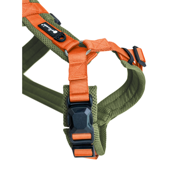 Petlando - Y-Comfort Magnetech Hundesele, Army/Orange