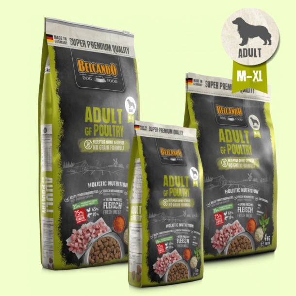 Belcando Adult GF Kylling - Adult, Str: M-XL 4 kilo