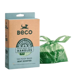 Beco - Recycled Mint Poop Bags m. h�ndtag, 120 stk.
