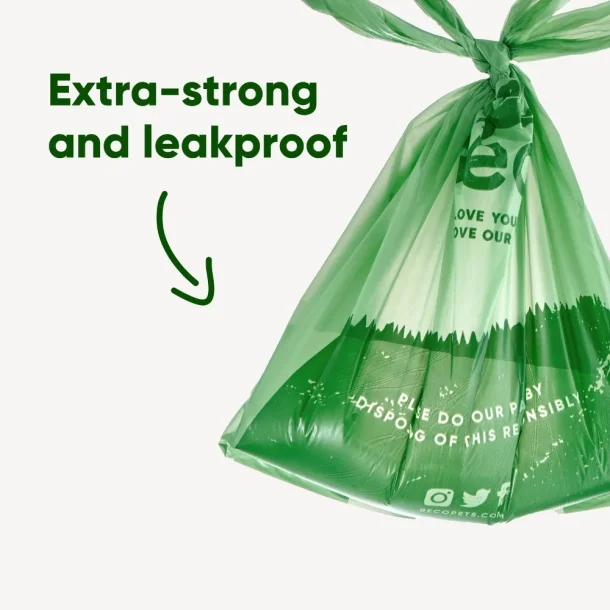 Beco - Recycled Mint Poop Bags m. h�ndtag, 120 stk.