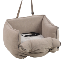 Flamingo - Monica Bils�de til hunden, Beige 55x48x32cm