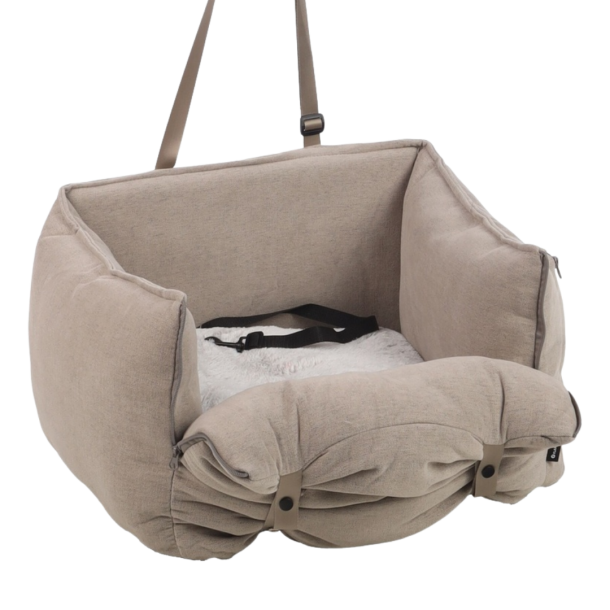 Flamingo - Monica Bils�de til hunden, Beige 55x48x32cm