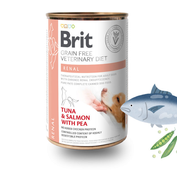 Brit - GF Vet Diet V�dfoder, Nyrefunktion - 400 g