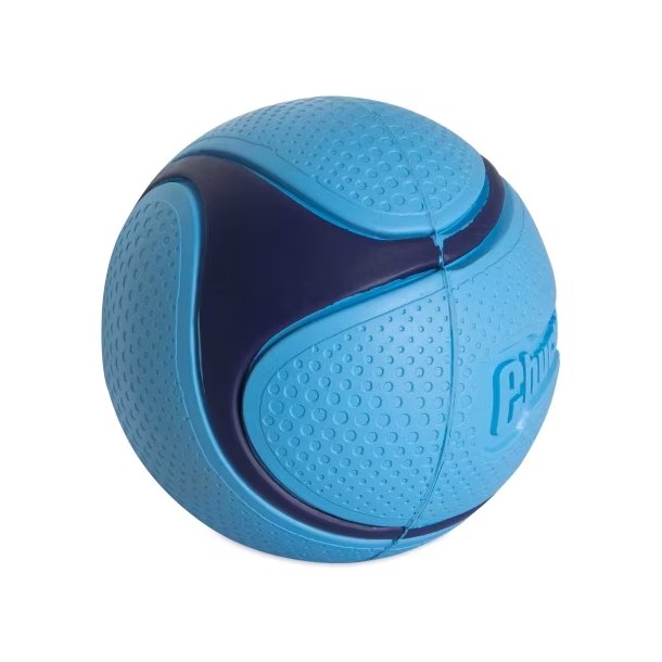 Chuckit Sniff fetch ball - blå - bacon, 1pk M - Bolde - Seleshoppen.dk