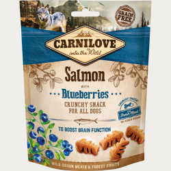 Favoritpakke - Carnilove Crunchy Snack, Laks &amp; Blbr - 6 x 200 gram