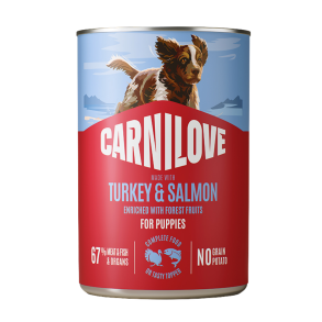 Carnilove - Pat� hvalp, Kalkun, Laks & solb�r, 400 gram