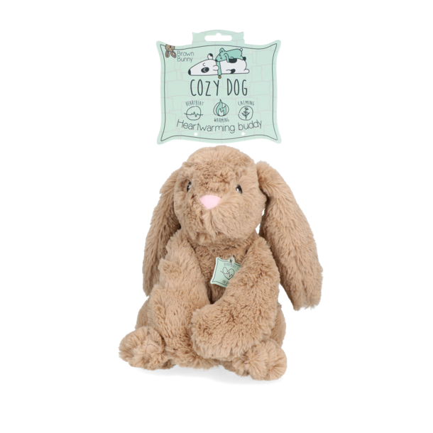 Beroligende hundebamse bunny m. hjerteslag 