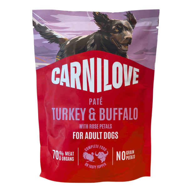 Carnilove - Pouch Pat�, Kalkun, Buffalo &amp; Rosenblade, 300 gram