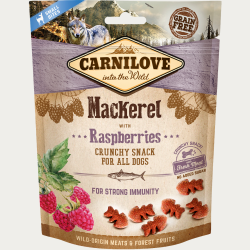 Favoritpakke - Carnilove Crunchy Snack, Makrel &amp; Hindbr - 6 poser x 200 gram