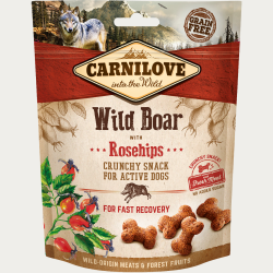 HEL KASSE - Carnilove Crunchy Snack, Vildsvin &amp; Hyben - 6 x 200 gram