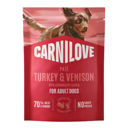 Carnilove Pouch Pat�, Vildt &amp; Jordb�r, 300 gram