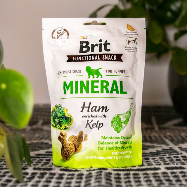 Brit Care Functional Mineral Til Hvalpe, Skinke &amp; Tang - 150 g