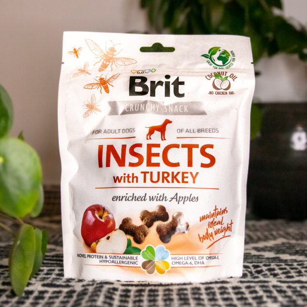 Brit Care Crunchy Cracker, Insekter, Kalkun &amp; ble - 200 g