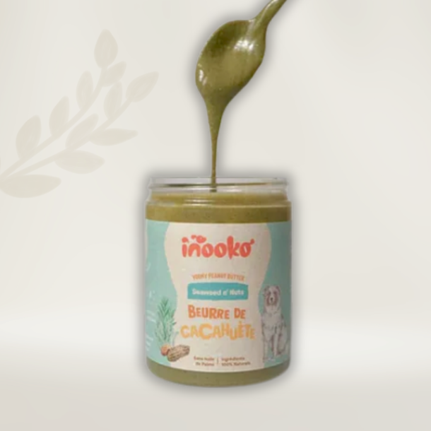 Peanutbutter til hunde m. Spirulina &amp; Kelp - 300 g