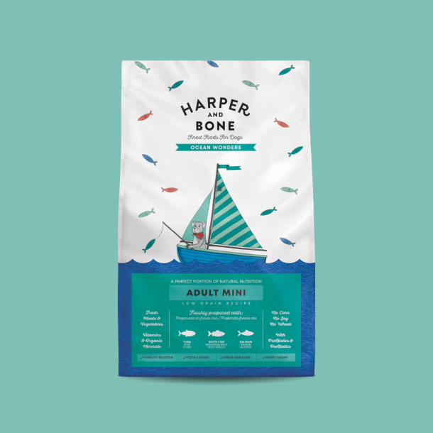 Haper &amp; Bone - Ocean Wonders, Voksen hundefoder til sm� hunde