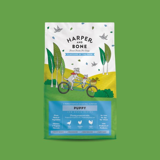 Harper &amp; Bone - Flavours Of The Farm, Hvalpefoder
