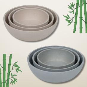 District 70 - Bambus hundeskl m. antislip bund 