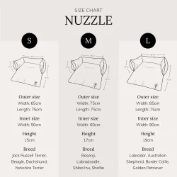 District 70 - Nuzzle Sofa Hundeseng, Meringue