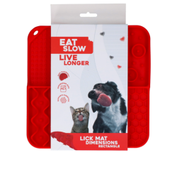 Eat Slow Live Longer Lick Mat Dimensions Rectangle